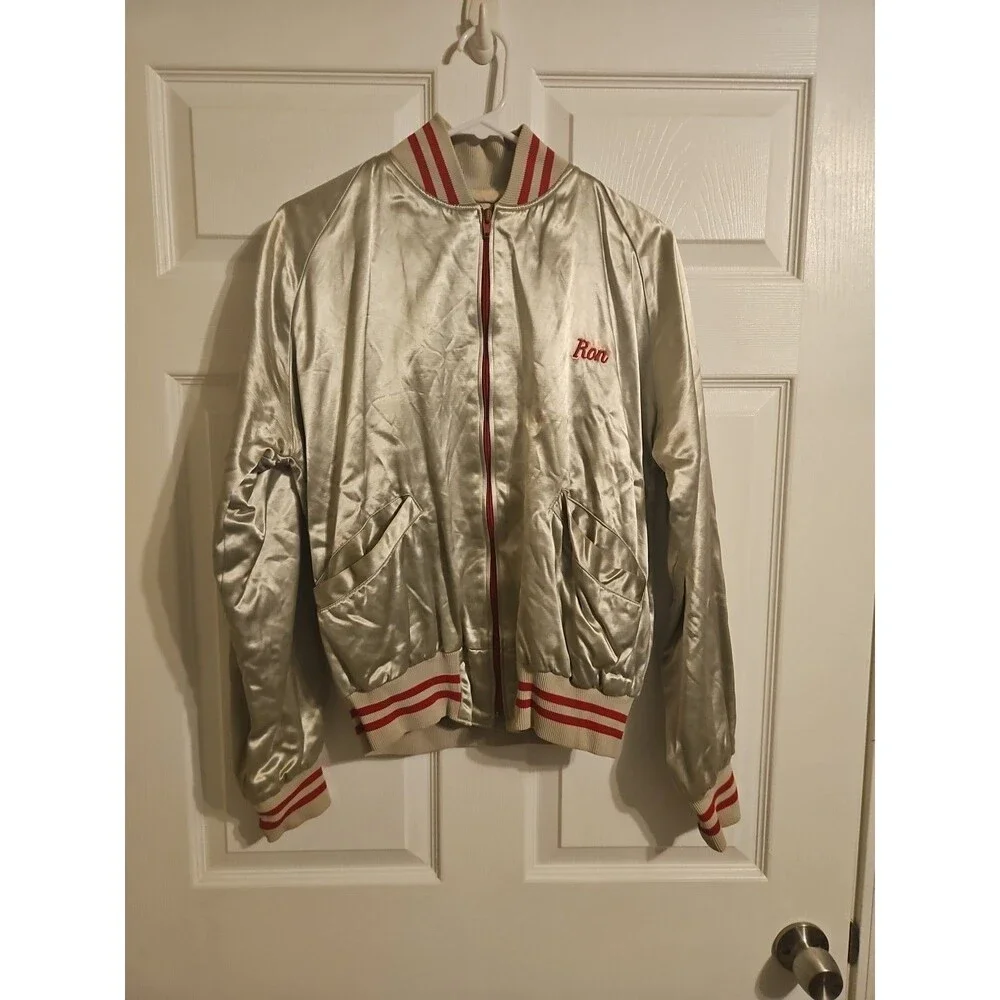 Vintage Ohio State Buckeyes Zip Up Varsity Style Embroidered Jacket Mens Small - Picture 4 of 8